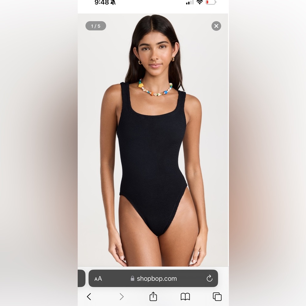 HUNZA G black one piece